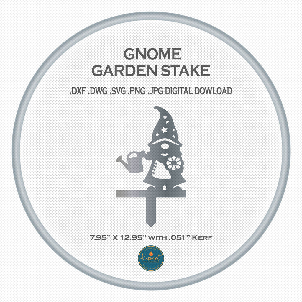 Star Hat Gnome Garden Stake DXF/SVG design preview with file details (photo 5)