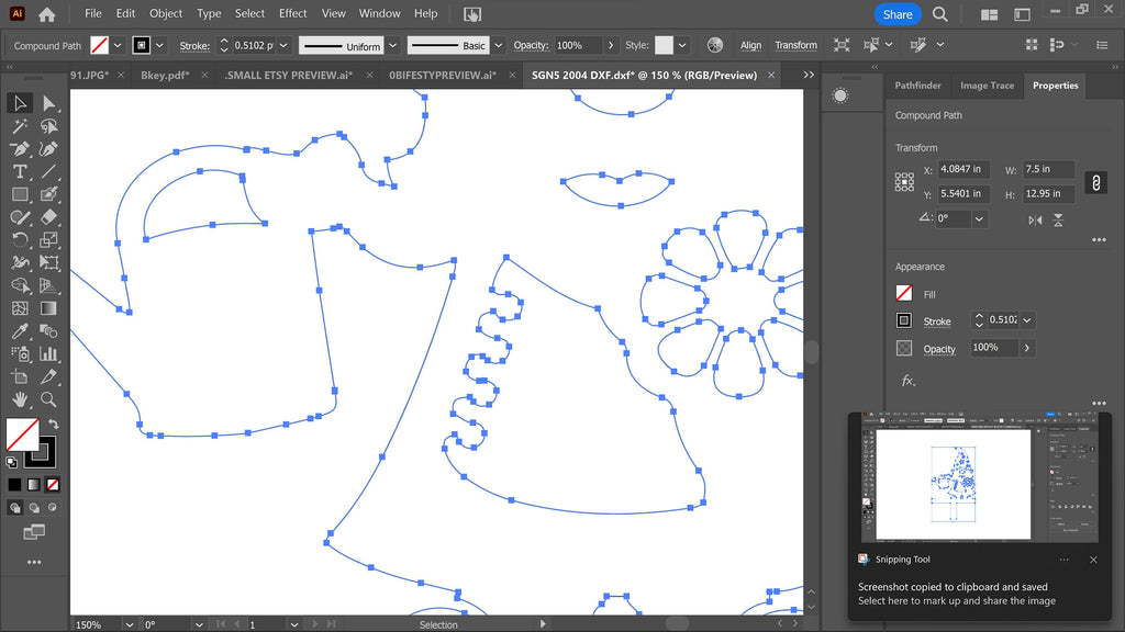 Star Hat Gnome Garden Stake vector paths in design software (photo 8)