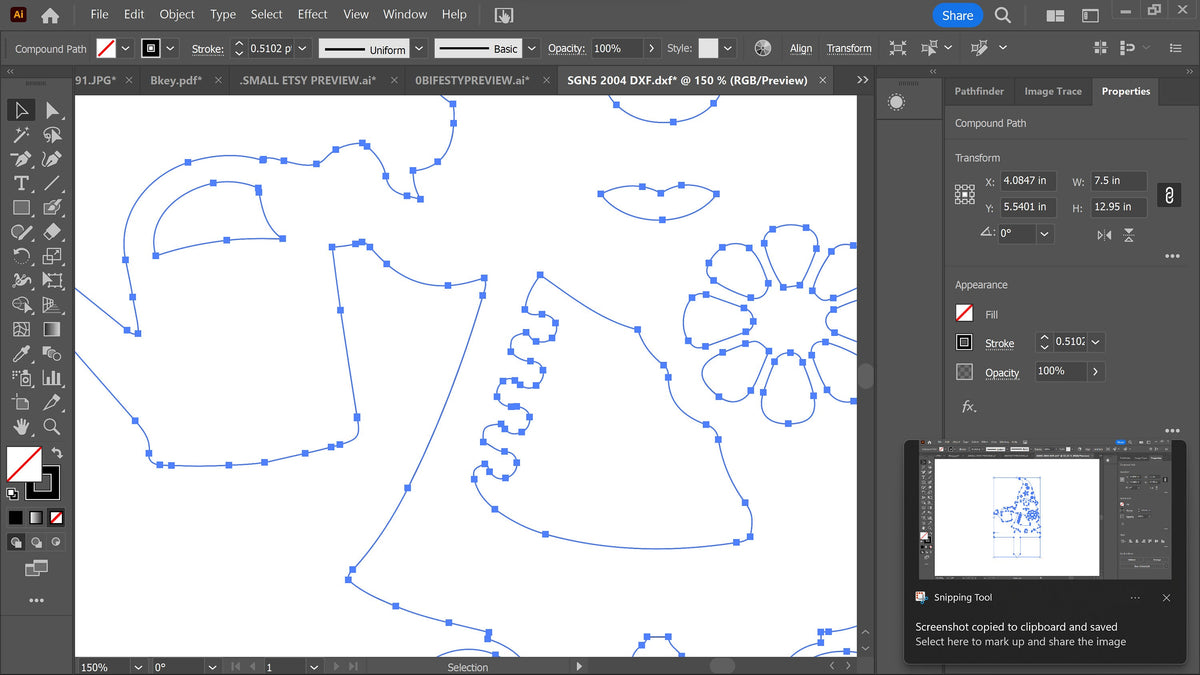 Star Hat Gnome Garden Stake vector paths in design software (photo 8)