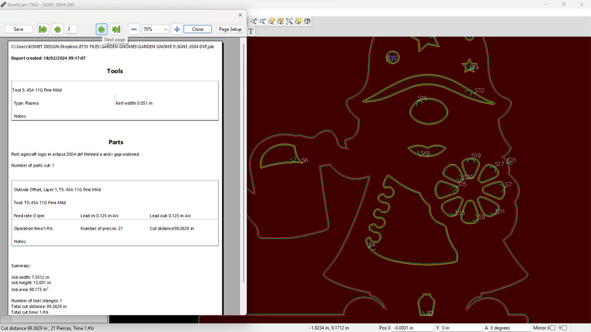 Star Hat Gnome Garden Stake vector paths in design software (photo 9)