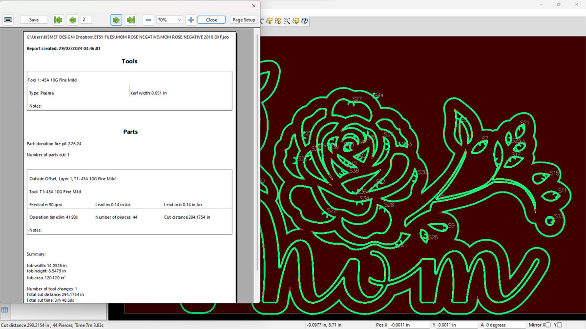 Mom with Climbing Rose Branches vector paths in design software (photo 6)
