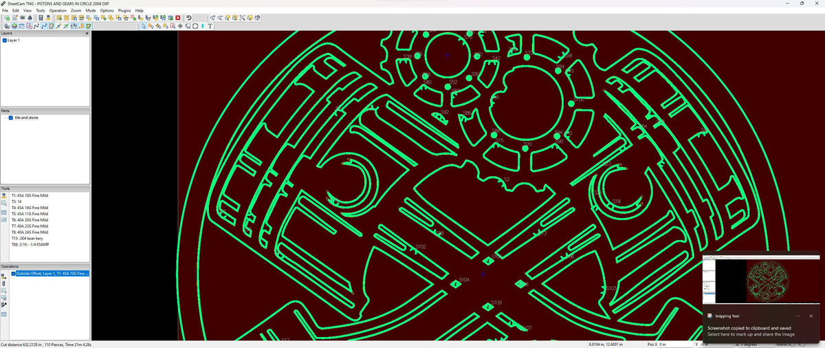 Pistons and Sprockets Circle vector paths in design software (photo 8)