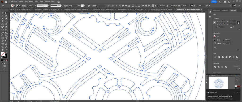 Pistons and Sprockets Circle vector paths in design software (photo 5)