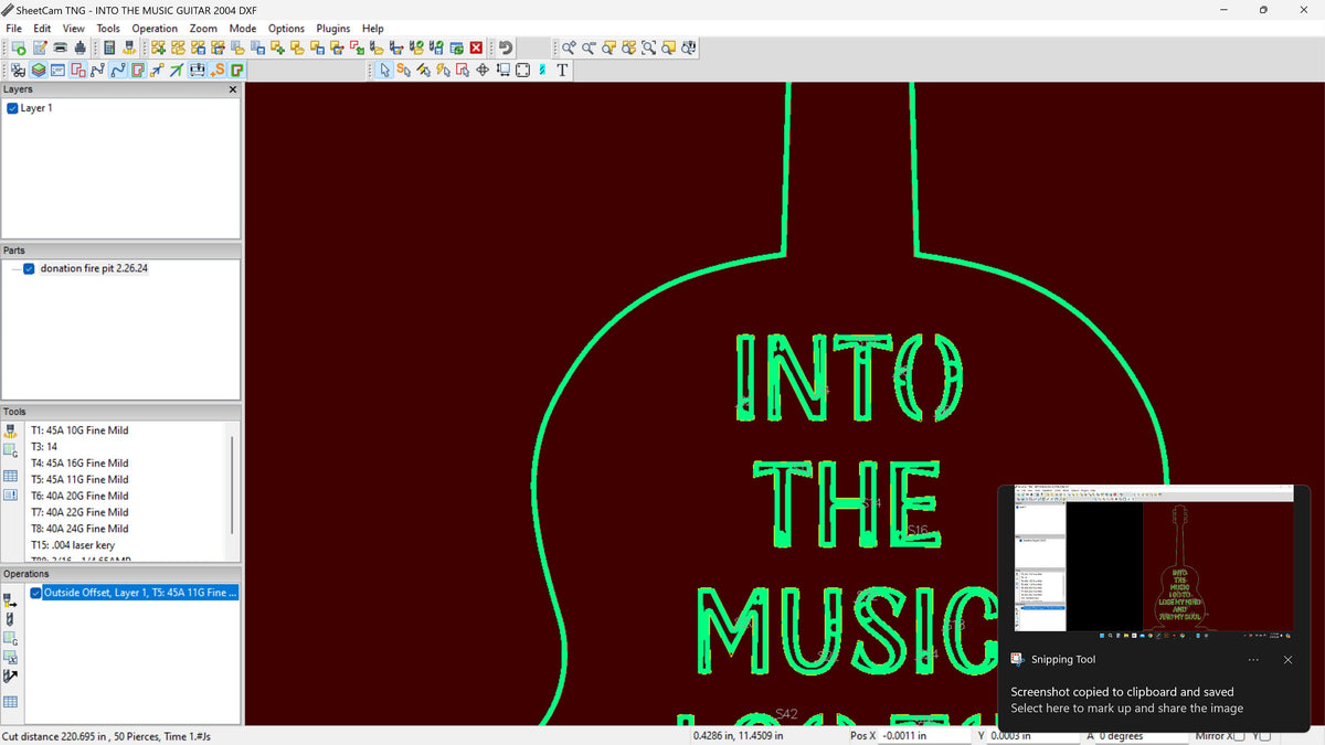 Into the Music Guitar Wall Art vector paths in design software (photo 10)