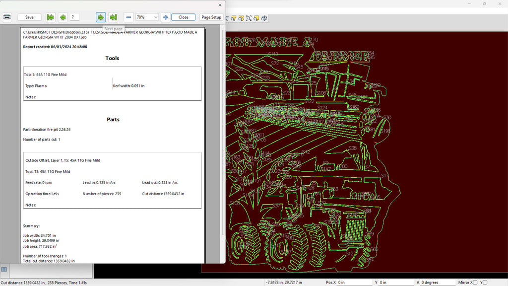 Georgia So God Made a Farmer Sign vector paths in design software (photo 8)