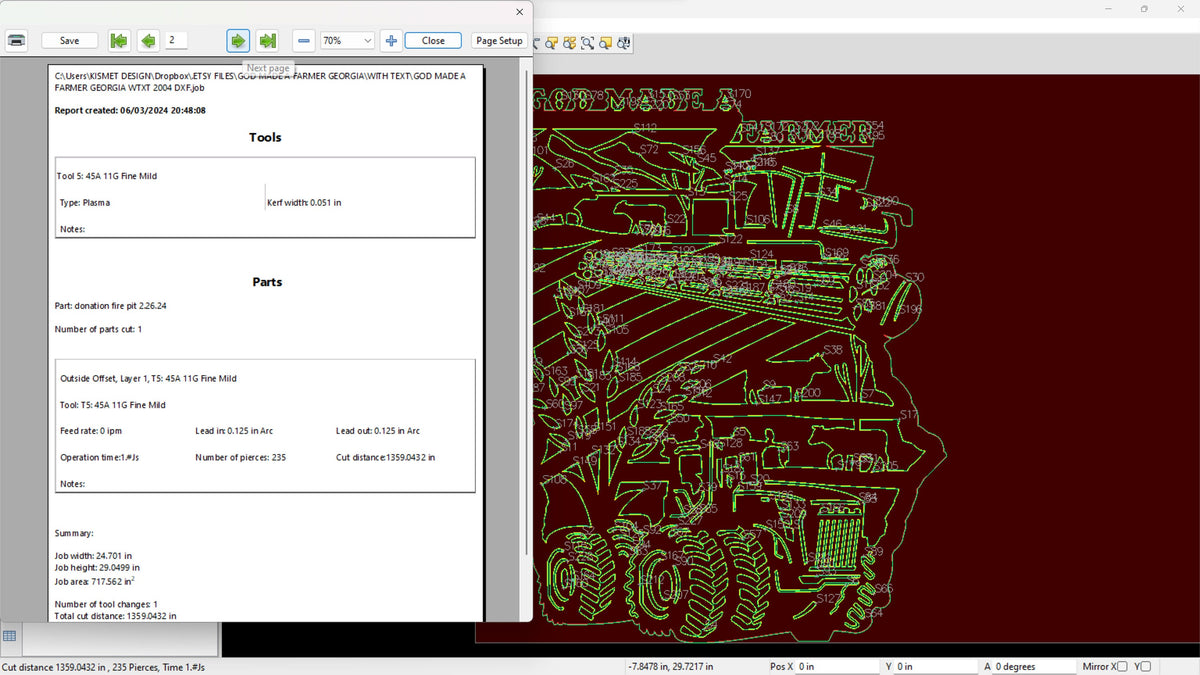 Georgia So God Made a Farmer Sign vector paths in design software (photo 8)