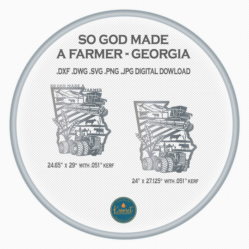 Georgia Farm Signs, Set of 2 DXF/SVG design preview with file details (photo 3)