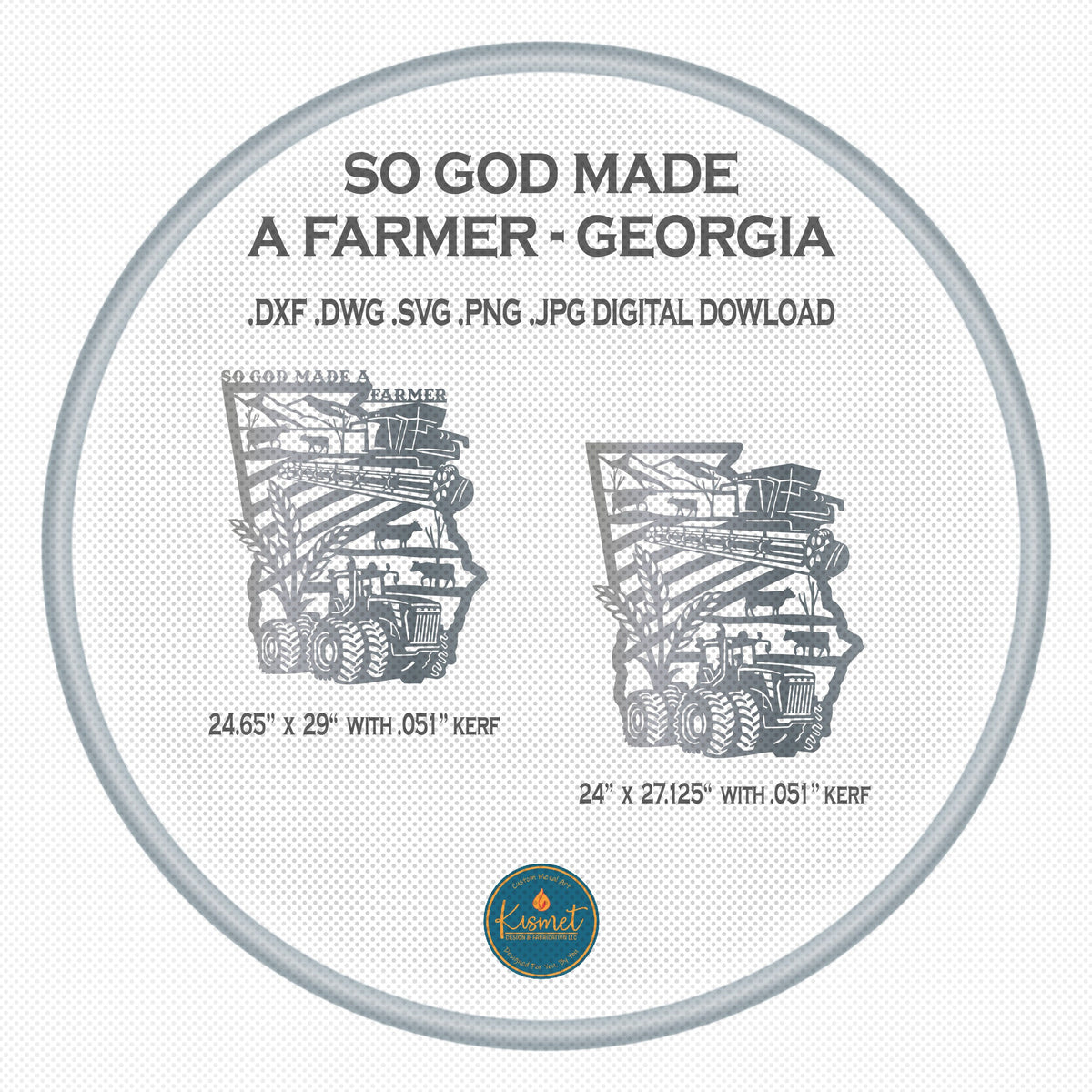 Georgia Farm Signs, Set of 2 DXF/SVG design preview with file details (photo 3)