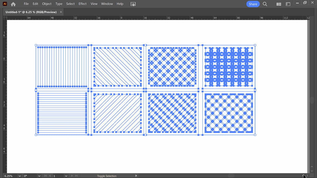 Railing Panel Bundle vector paths in design software (photo 5)
