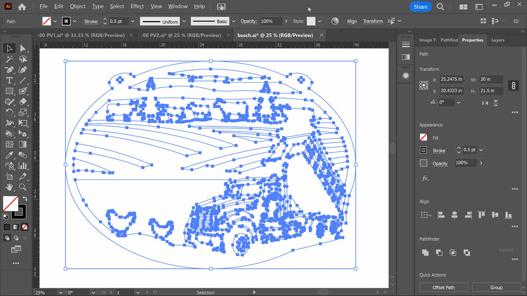 Personalized Dump Truck Farm Sign vector paths in design software (photo 8)