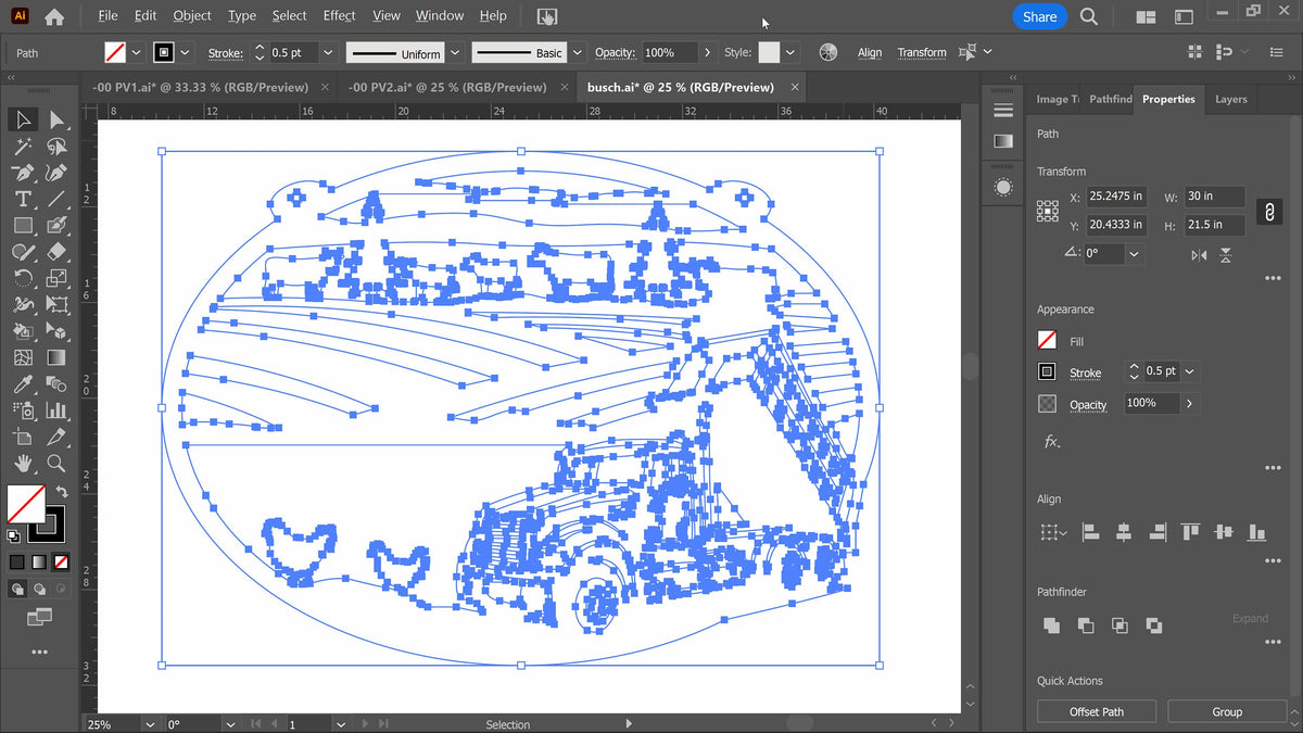 Personalized Dump Truck Farm Sign vector paths in design software (photo 8)
