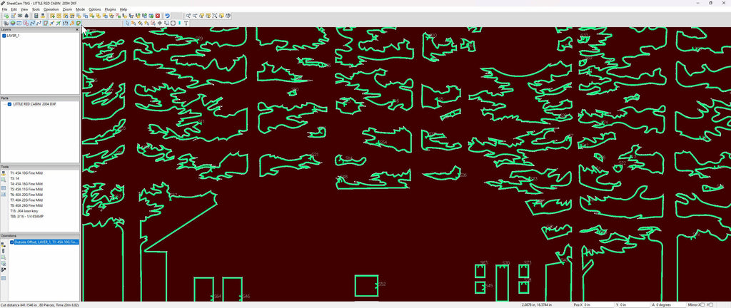 Cabin in the Woods Sign vector paths in design software (photo 8)