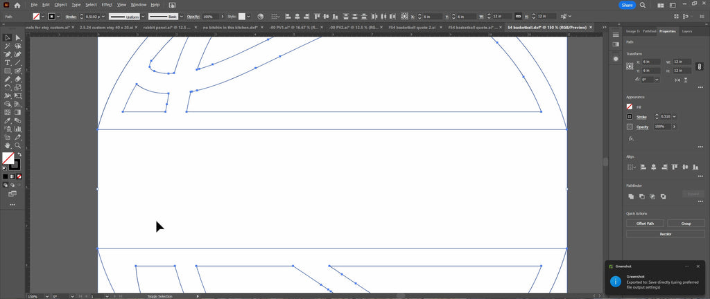 Personalized Basketball Sign vector paths in design software (photo 7)