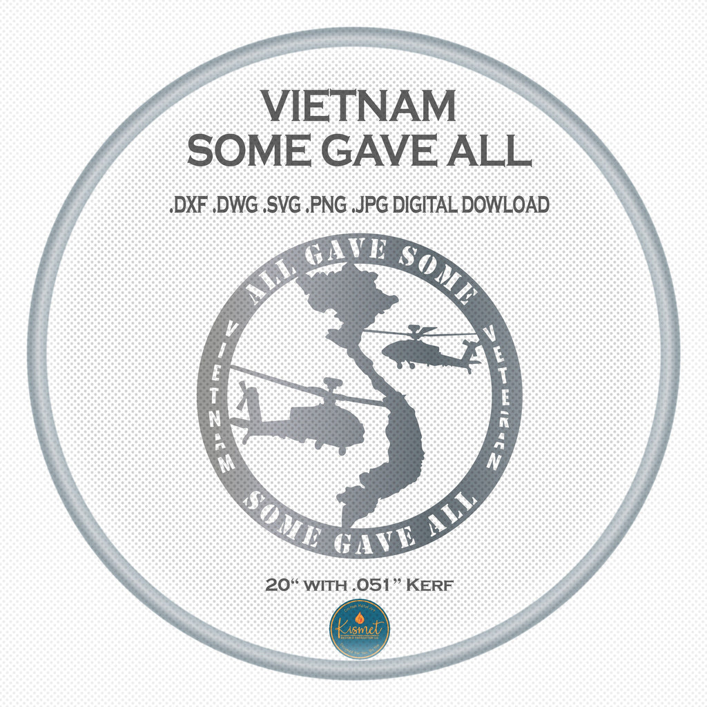 Vietnam Some Gave All Memorial DXF/SVG design preview with file details (photo 4)