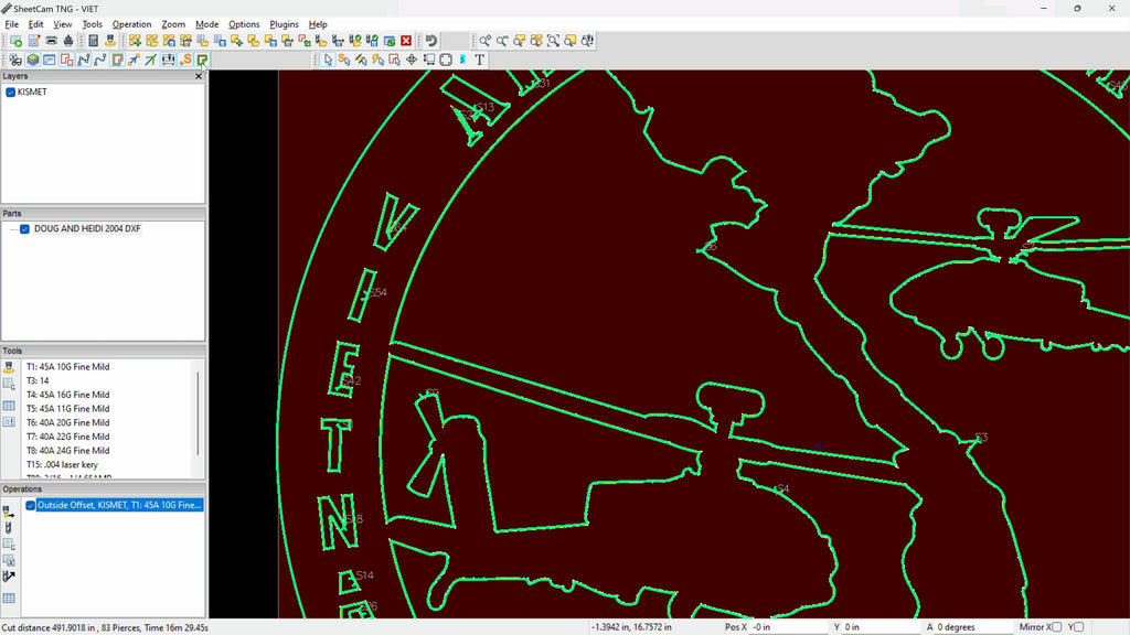 Vietnam Some Gave All Memorial vector paths in design software (photo 5)