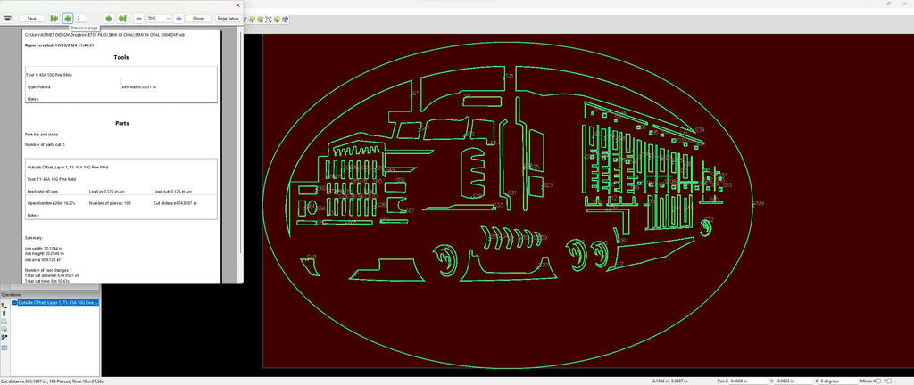 Semi Truck Oval Sign vector paths in design software (photo 5)
