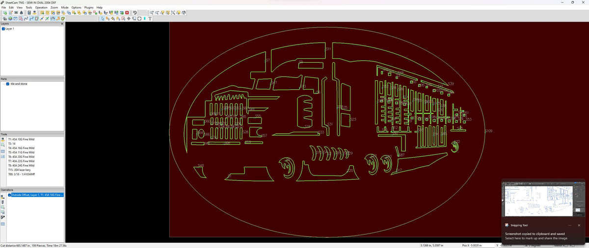 Semi Truck Oval Sign vector paths in design software (photo 8)