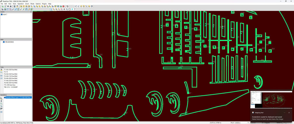 Semi Truck Oval Sign vector paths in design software (photo 7)
