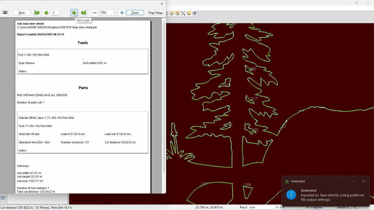 Bear Deer Wheat Farm Panel vector paths in design software (photo 5)