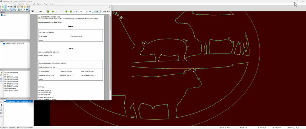 Farm Animals Barn Oval Sign vector paths in design software (photo 5)