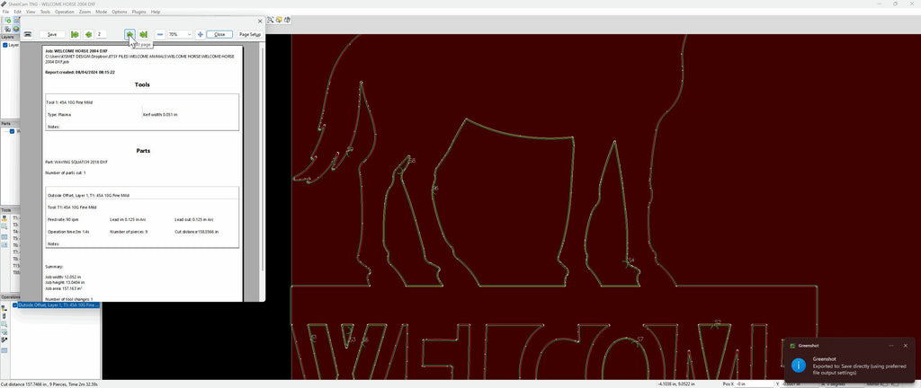 Horse Welcome Sign vector paths in design software (photo 6)