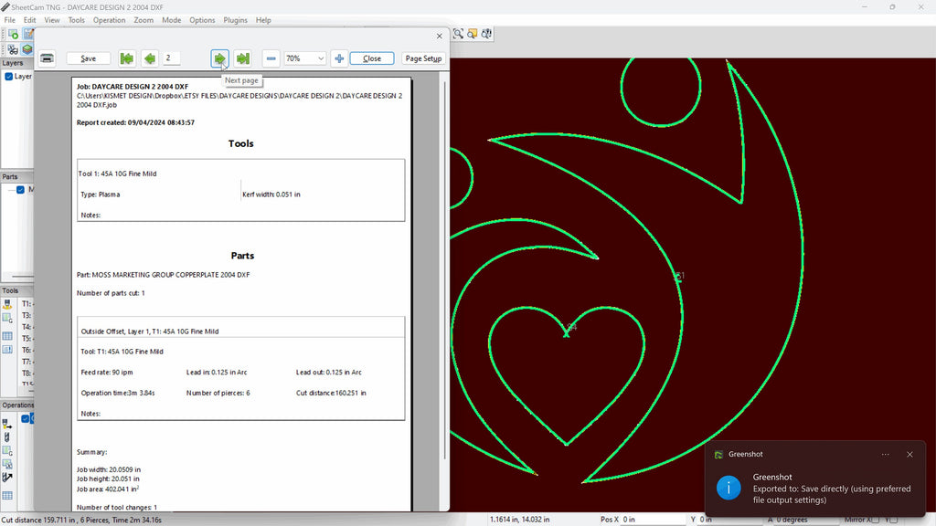 Custom Daycare Sign with Heart Emblem vector paths in design software