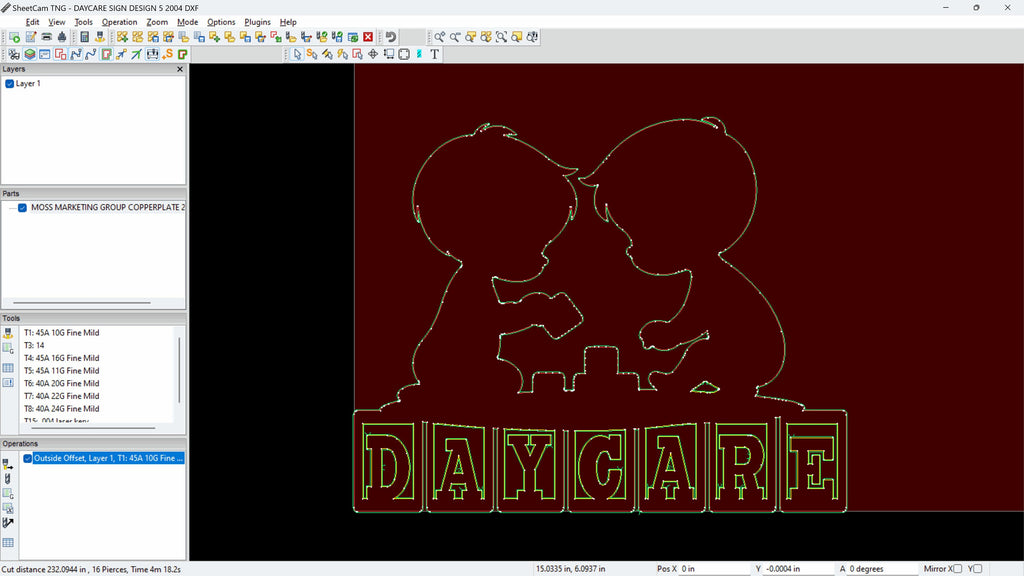 Kids Building Blocks Daycare Sign vector paths in design software (photo 4)