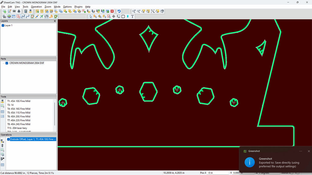Princess Crown Name Sign vector paths in design software (photo 6)