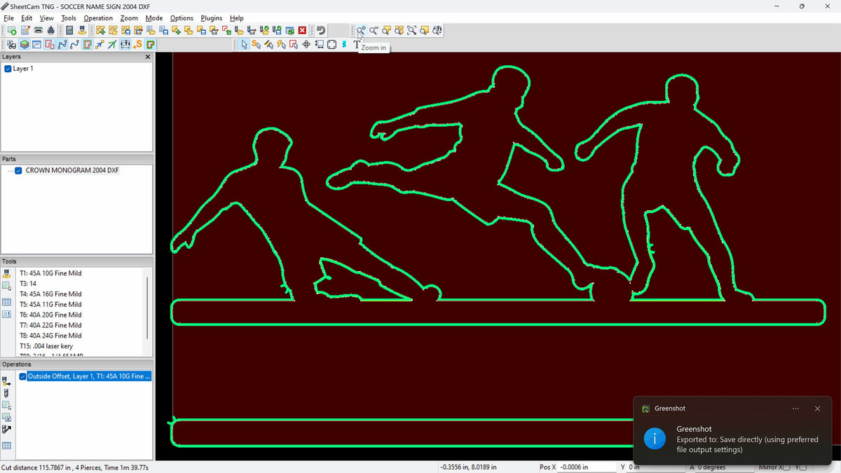 Soccer Name Sign vector paths in design software (photo 5)