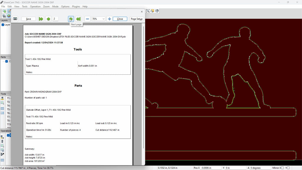 Soccer Name Sign vector paths in design software (photo 6)