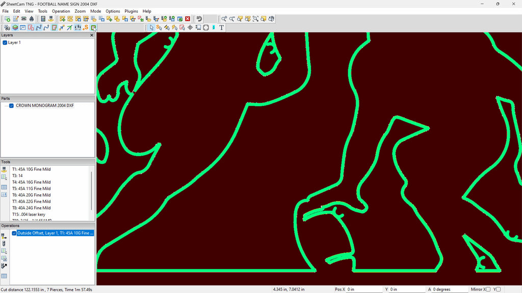 Football Name Sign vector paths in design software (photo 8)