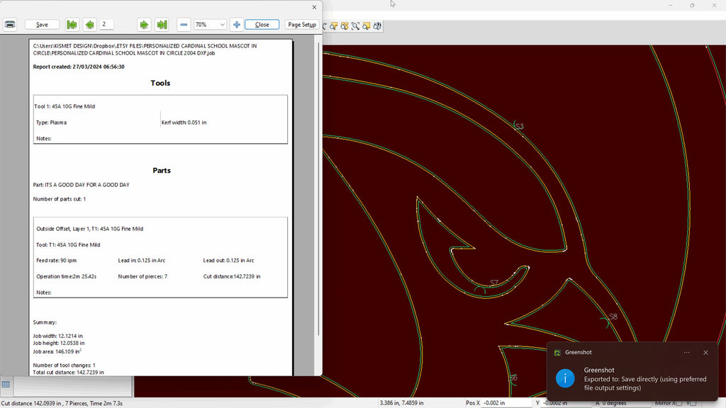 Cardinal Mascot School Sign vector paths in design software