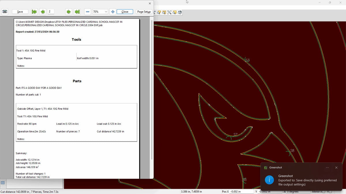 Cardinal Mascot School Sign vector paths in design software