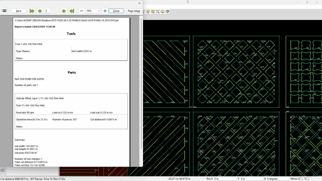 Railing Panel Bundle vector paths in design software (photo 4)