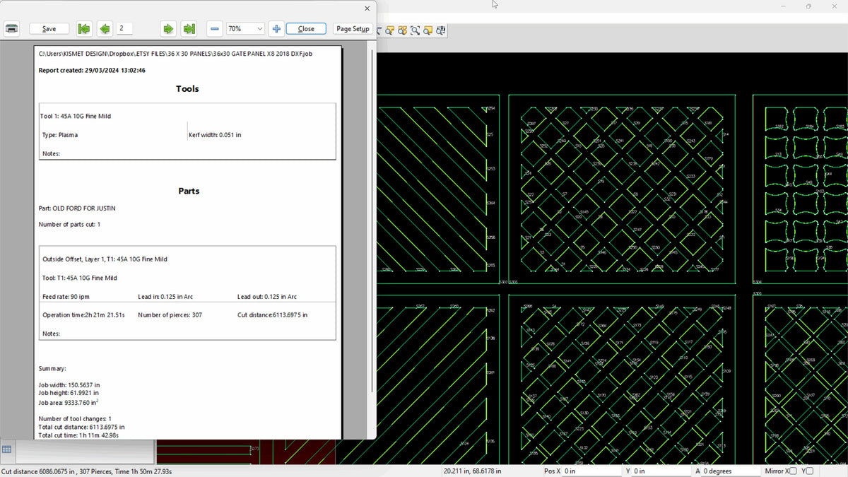 Railing Panel Bundle vector paths in design software (photo 4)