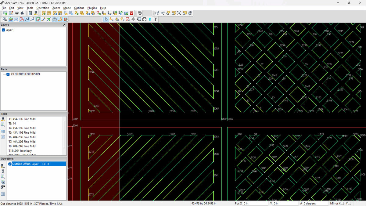 Railing Panel Bundle vector paths in design software (photo 8)