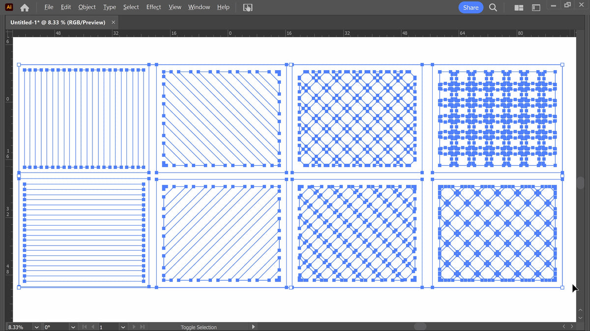 Railing Panel Bundle vector paths in design software (photo 6)