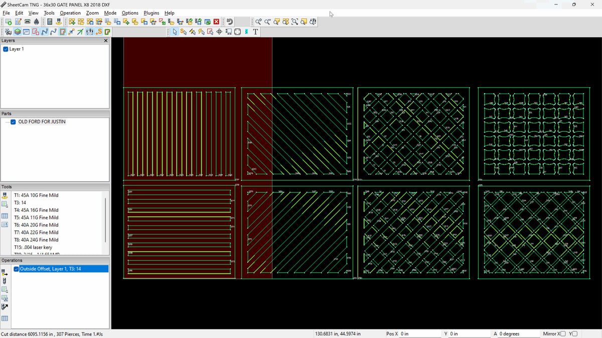 Railing Panel Bundle vector paths in design software (photo 7)