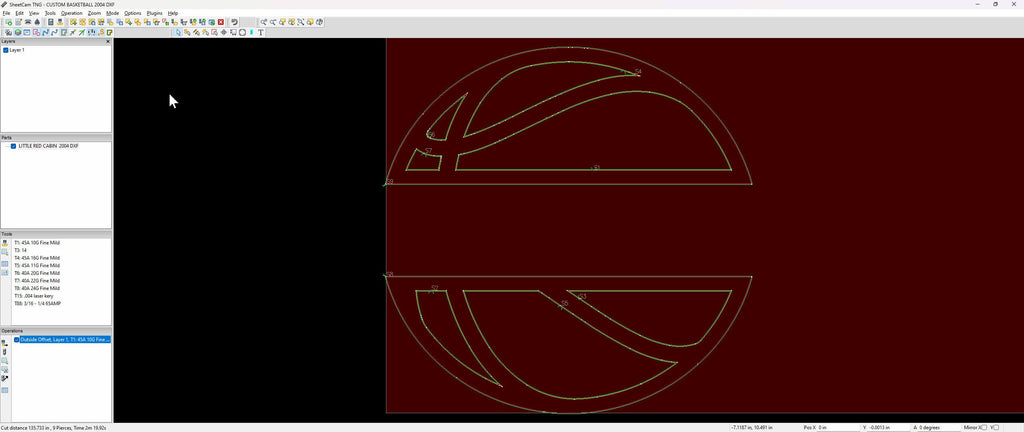 Personalized Basketball Sign vector paths in design software (photo 4)