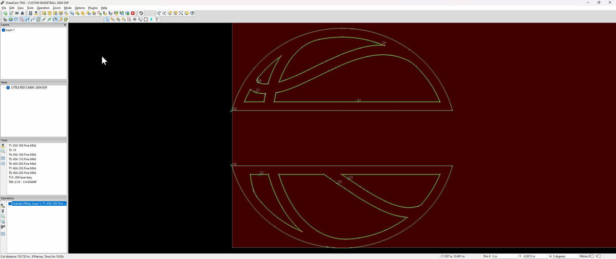 Personalized Basketball Sign vector paths in design software (photo 4)