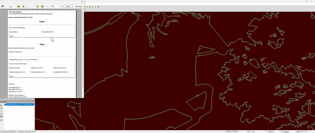 Roping Cowboys Horse Scene vector paths in design software (photo 6)