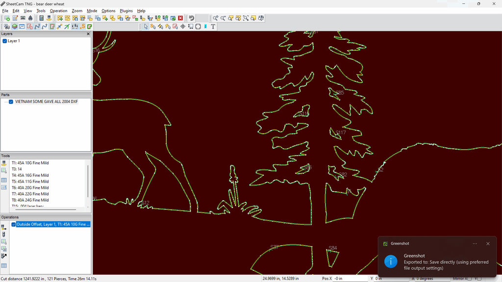 Bear Deer Wheat Farm Panel vector paths in design software (photo 8)