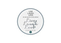 Live Laugh Love Script Sign DXF/SVG design preview with file details