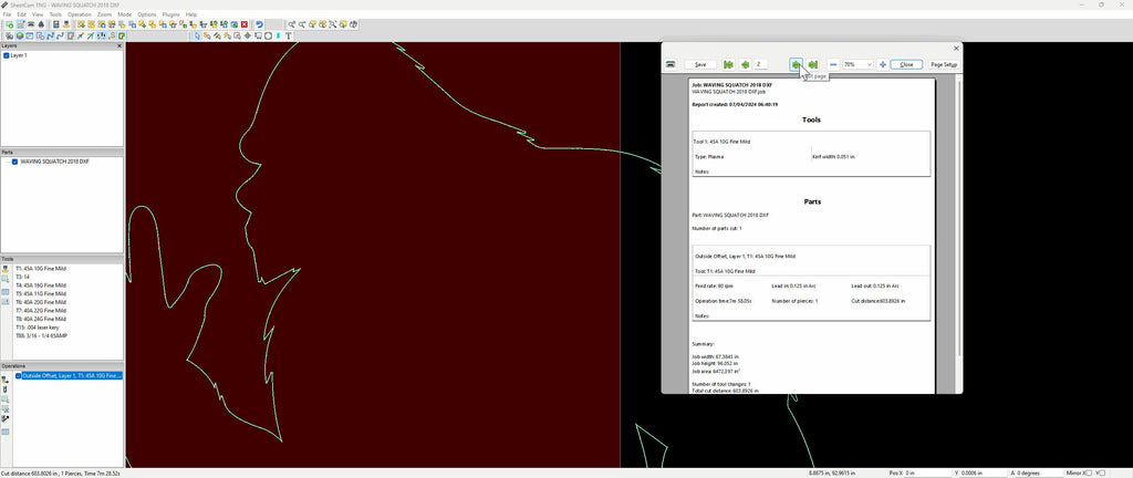Giant 8 ft Waving Sasquatch Silhouette vector paths in design software (photo 6)