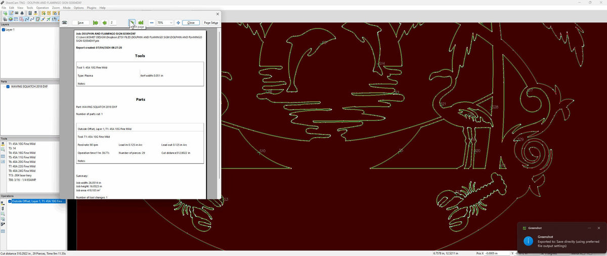 Island Paradise Palm Tree Sign vector paths in design software (photo 6)