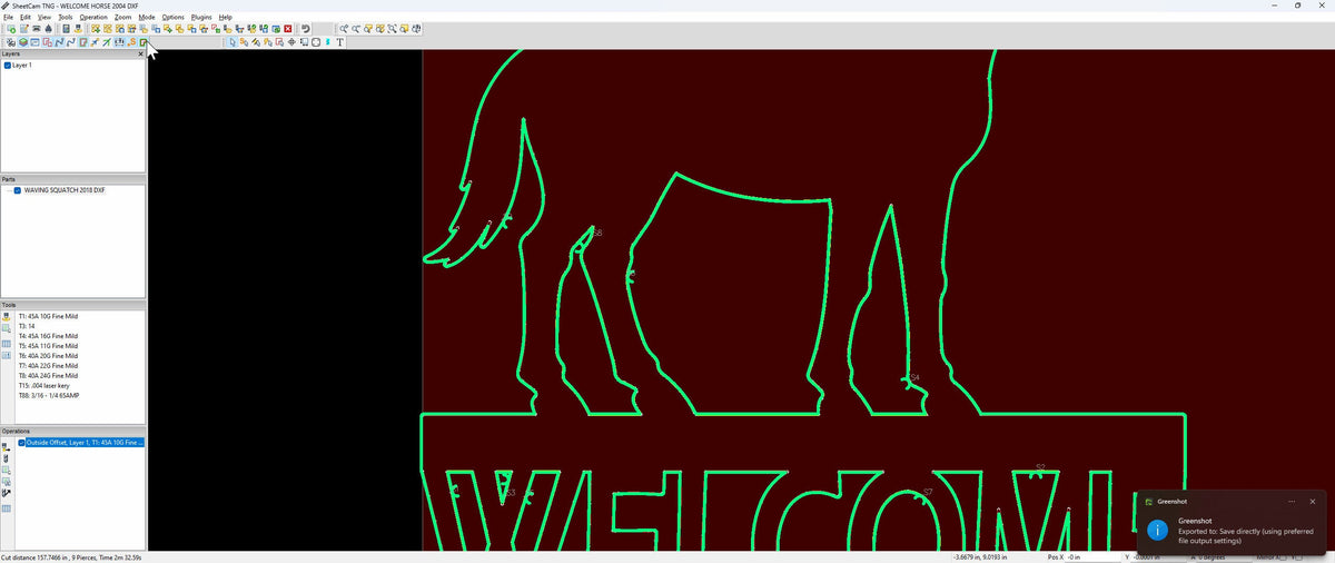 Horse Welcome Sign vector paths in design software (photo 5)