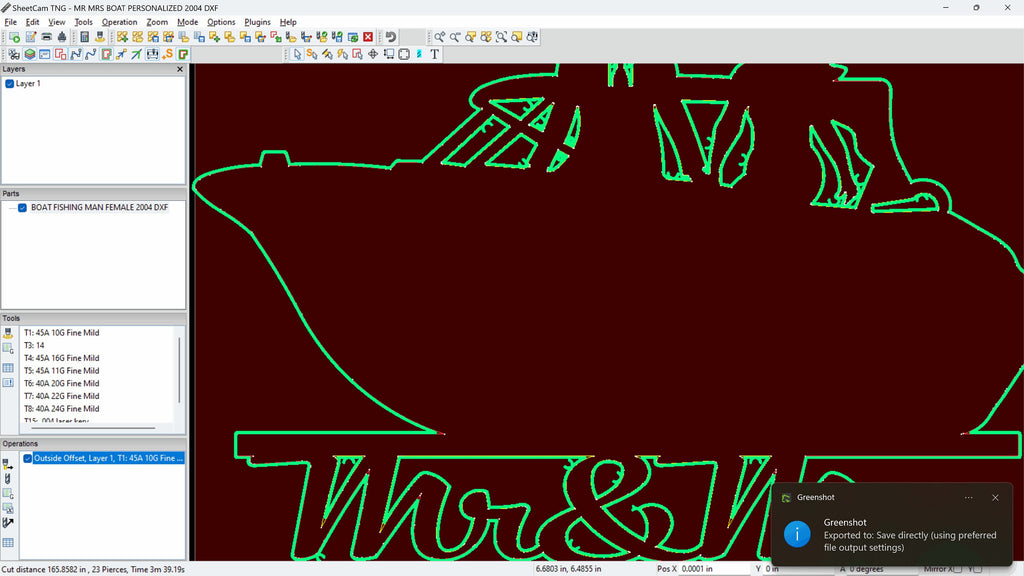 Mr and Mrs Wedding Sign vector paths in design software (photo 3)