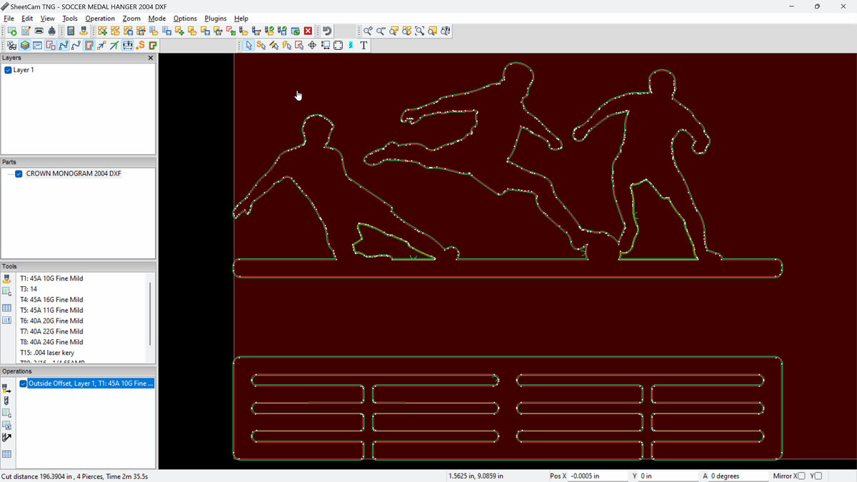 Soccer Medal Hanger vector paths in design software (photo 4)