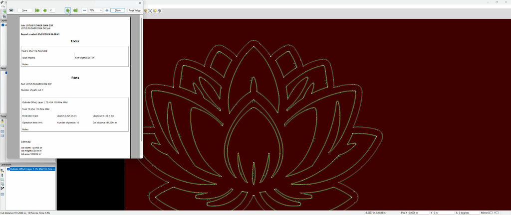 Lotus Flower vector paths in design software (photo 6)