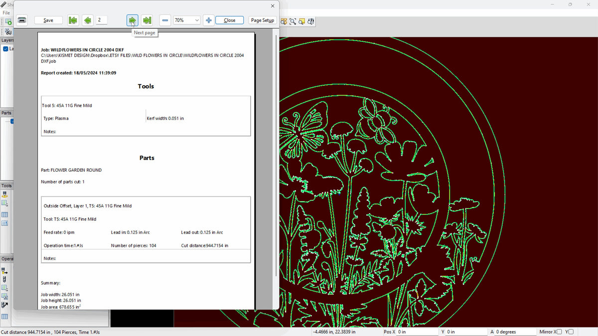 Wildflower Circle Sign, Blank Ring vector paths in design software (photo 9)
